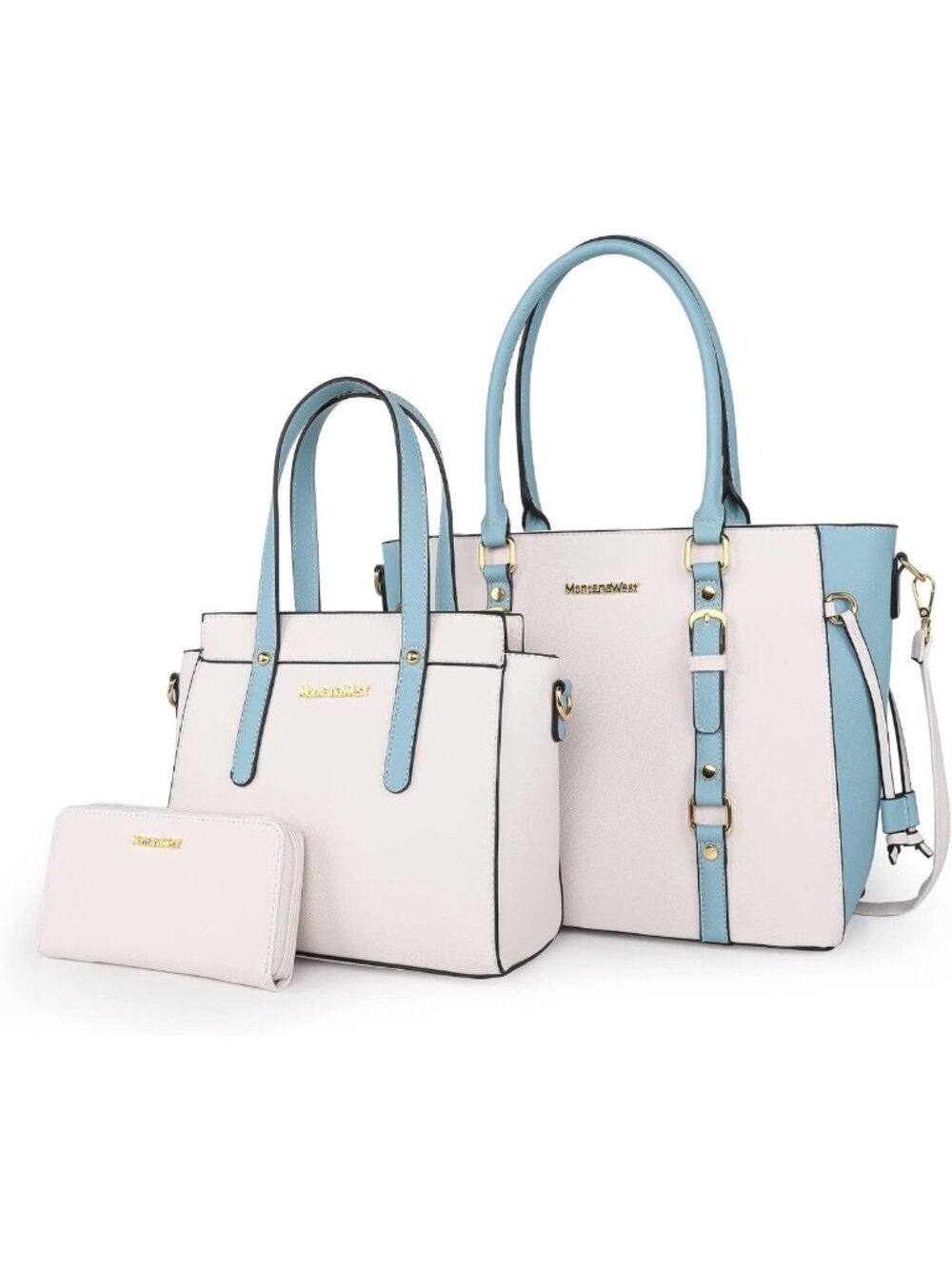 Stylish 3PCS Tote Bag, Wallet & Shoulder Satchel Set for Women - Chic Handbags
